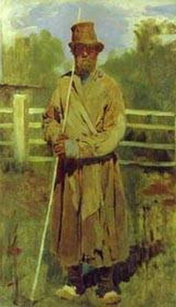 Peasant with a pole study 1877 xx the tretyakov gallery moscow russia